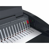 GBC CB25E CombBind Electric Punch and Bind Machine, 5.4" x 18.4" x 15.8", Black, Red, 500 Sheet(s) Bind (GBC200027) Each
