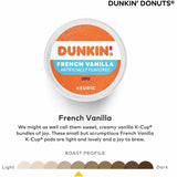 Dunkin' K-Cup, Pod French Vanilla Coffee, Medium, 22 K-Cup, Kosher, 4/Carton (GMT1268CT) Case of 88