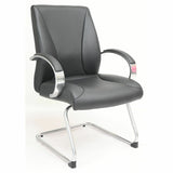 Lorell Pike Executive Guest Chair, Low Back, Cantilever Base, Black (LLR63312) Each