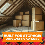Scotch Long-Lasting Storage Packing Tape, 54.60 yd Length x 1.88", Transparent, 4/Pack (MMM3650LR44GC) Pack of 4