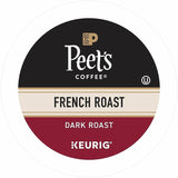 Peet's K-Cup French Roast Coffee, Dark, 22 K-Cup, 4/Carton (GMT2405CT) Case of 88