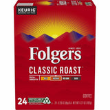 Folger K-Cup Classic Roast Coffee, American, Medium, 24 K-Cup, 4/Carton (GMT7456CT) Case of 96