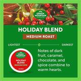 Green Mountain Coffee Roasters K-Cup, Pod Holiday Blend Coffee, Medium, 24 K-Cup, 4/Carton (GMT6204CT) Case of 96