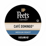Peet's K-Cup Cafe Domingo Coffee, Medium, 22 K-Cup, 4/Carton (GMT2404CT) Case of 88