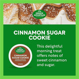 Green Mountain Coffee Roasters K-Cup, Pod Cinnamon Sugar Cookie Coffee, Light, 4/Carton (GMT79742CT) Case of 96