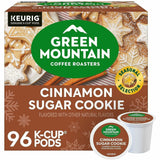Green Mountain Coffee Roasters K-Cup, Pod Cinnamon Sugar Cookie Coffee, Light, 4/Carton (GMT79742CT) Case of 96