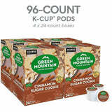 Green Mountain Coffee Roasters K-Cup, Pod Cinnamon Sugar Cookie Coffee, Light, 4/Carton (GMT79742CT) Case of 96