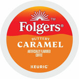 Folgers Folgers K-Cup Buttery Caramel Coffee, Medium, 24 K-Cup, 4/Carton (GMT7461CT) Case of 96