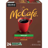 McCafe K-Cup Decaf Premium Roast Coffee, Medium, 24 K-Cup, Premium Roast, Arabica, 4/Carton (GMT8044CT) Case of 96