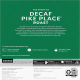 Starbucks K-Cup Decaf Pike Place Roast Coffee, American, Medium, 24 K-Cup, 4/Carton (SBK12434952CT) Case of 96