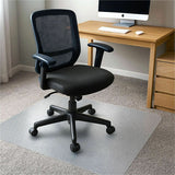Floortex Cleartex TrYlok Chair Mat, 59" x 46", Clear, Carpeted Floor, Chair, Indoor, Low Pile, Rectangular (FLRNRCMFLVT0006) Each