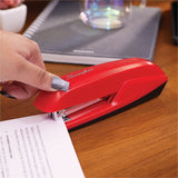 Swingline 545 Standard Desktop Stapler, Rio Red, Staples Upto 20 Sheet (SWI54510) Each