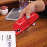 Swingline 545 Standard Desktop Stapler, Rio Red, Staples Upto 20 Sheet (SWI54510) Each