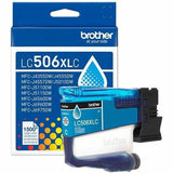 Brother LC506XLCS Original High Yield Inkjet Ink Cartridge, 1500 Pages, Cyan (BRTLC506XLCS) Each
