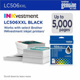 Brother LC506XXLBKS Original Super High Yield Inkjet Ink Cartridge, 5000, Black (BRTLC506XXLBKS) Each