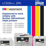 Brother LC506XXL2PKS Original Super High Yield Inkjet Ink Cartridge, 5000 Pages Each, Black, 2/Pack (BRTLC506XXL2PKS) Pack of 2