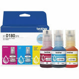 Brother Genuine BTD1803PK 3-Pack High Yield Cyan, Magenta, and Yellow Ink Bottles, 5000 Pages, Inkjet (BRTBTD1803PKS) Pack of 3
