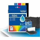 Brother Original Standard Yield Inkjet Ink Cartridge, Cyan, 500 pages (BRTLC504CS) Each