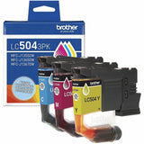 Brother Original Standard Yield Inkjet Ink Cartridge, Cyan, Magenta, Yellow, 500 Pages, 3/Pack (BRTLC5043PKS) Pack of 3