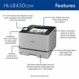Brother HL-L8430CDW Wired/Wireless Laser Printer (BRTHLL8430CDW) Each
