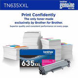 Brother Original Super High Yield Laser Toner Cartridge, 6500 pages, Magenta (BRTTN635XXLM) Each