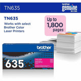 Brother TN635M Original Standard Yield Laser Toner Cartridge, 1800 Pages, Magenta (BRTTN635M) Each