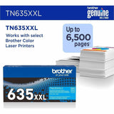 Brother Original Super High Yield Laser Toner Cartridge, 6500 pages, Cyan (BRTTN635XXLC) Each