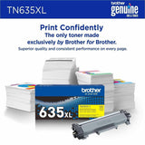 Brother TN635XLY Original High Yield Laser Toner Cartridge, Yellow, 4,500 pages (BRTTN635XLY) Each