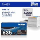 Brother TN635BK Original Standard Yield Laser Toner Cartridge, 3000 Pages, Black (BRTTN635BK) Each