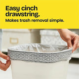 Glad Medium Drawstring Trash Bags with Clorox, Lemon Fresh Bleach, 8 gal, 26/Box, 6/Carton (CLO79316CT) Case of 600