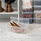 IRIS 6QT Non-Latching Box, External Dimensions: 14.3" x 8.3" x 4.9", Clear, 1.50 gal, Lid Closure (IRS100145) Each