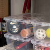 IRIS 6QT Non-Latching Box, External Dimensions: 14.3" x 8.3" x 4.9", Clear, 1.50 gal, Lid Closure (IRS100145) Each