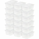 IRIS 6QT Non-Latching Box, External Dimensions: 14.3" x 8.3" x 4.9", Clear, 1.50 gal, Lid Closure (IRS100145) Each