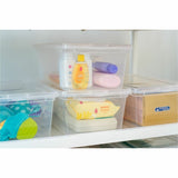IRIS 6QT Non-Latching Box, External Dimensions: 14.3" x 8.3" x 4.9", Clear, 1.50 gal, Lid Closure (IRS100145) Each