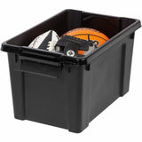 Remington 20QT Store-It-All Tote, Internal Dimensions: 13.75" x 8.50" x 9.50", Black, Green, 5 gal (IRS296070) Each