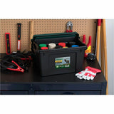 Remington 20QT Store-It-All Tote, Internal Dimensions: 13.75" x 8.50" x 9.50", Black, Green, 5 gal (IRS296070) Each