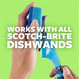 Scotch-Brite Non-Scratch Dishwand Pads, 1 Pack, Blue (MMM48312RSCRRP) 1 Pack