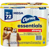 Charmin Essentials Strong Mega, 1 Ply, Mega, White, 18/Carton (PGC04522) Case of 18