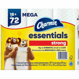 Charmin Essentials Strong Mega, 1 Ply, Mega, White, 18/Carton (PGC04522) Case of 18