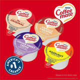 Coffee mate Liquid Creamer Singles, Original, Hazelnut, Italian Sweet Creme, Vanilla Caramel Flavor (NES40283) Case of 200
