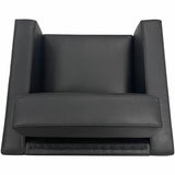 Lorell Clarke Series Club Chair with Antimicrobial Upholstery and Power, Black (LLR86952) Each