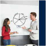 Quartet InvisaMount Anti-Glare Dry-Erase Board, 48" (4 ft) Width x 36" (3 ft) Height, White Glass Surface, Magnetic (QRTQ14735F01IMW) Each