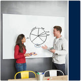 Quartet InvisaMount Anti-Glare Dry-Erase Board, 72" (6 ft) Width x 48" (4 ft) Height, White Glass Surface, Magnetic (QRTQ17147F02IMW) Each