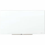 Quartet InvisaMount Anti-Glare Dry-Erase Board, 96" (8 ft) Width x 48" (4 ft) Height, White Glass Surface, Magnetic (QRTQ19648F03IMW) Each