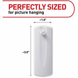 Command Sawtooth Picture Hangers, 4 lb (1.81 kg) Capacity, White, 3 Hangers, Durable, Adhesive, 1/Pack (MMM17042ES) Each