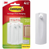 Command Sawtooth Picture Hangers, 4 lb (1.81 kg) Capacity, White, 3 Hangers, Durable, Adhesive, 1/Pack (MMM17042ES) Each
