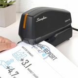 Swingline Optima 30 Electric Stapler, 23/0.24", Black, Staples Upto 30 Sheet, Full Strip, Staple Size:, Plastic (SWI42150) Each
