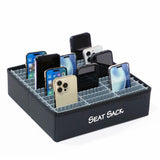 Seat Sack Classroom Cell Phone Organizer Tray, 3.50" x 12.50" x 4.90", Black, 36, Desk (SSKPB036) Each