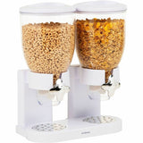 Mind Reader Double Cereal Dispenser, White, Food, Food Storage, Storing (EMSCEREALD2WHT) Each