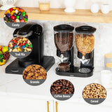 Mind Reader Double Cereal Dispenser, Black, Food, Food Storage, Storing (EMSCEREALD2BLK) Each
